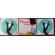 Set de 3 perechi ciorapi lungi PENTI,Micro 40,Negru,Fucsia,Rosu 4-5 ani