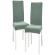 Set 6 huse cu elastic pentru scaune, Verde, marime universala
