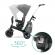 Tricicleta kinderkraft easytwist, platinum grey
