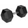 Gantere dumbbell hex fonta cauciucata 27.5kg rebel acti