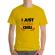 Tricou adler barbat i just wanna chill galben