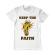 Tricou adler barbat keep the faith alb