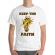 Tricou adler barbat keep the faith alb
