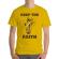 Tricou adler barbat keep the faith galben