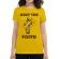 Tricou adler dama keep the faith galben