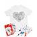 Tricou de colorat floral heart
