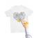 Tricou de colorat floral heart