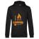 Hoodie barbat cu gluga i love camping negru