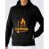 Hoodie barbat cu gluga i love camping negru