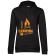Hoodie dama cu gluga i love camping negru