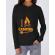 Hoodie dama cu gluga i love camping negru