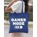 Sacosa din panza gamer mode on albastru regal