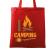 Sacosa din panza i love camping rosu