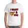 Tricou adler barbat i want you alb