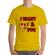 Tricou adler barbat i want you galben