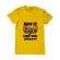 Tricou adler barbat ride it like you stole it galben