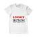 Tricou adler barbat science bitch alb