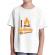 Tricou adler copil i love camping alb