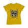 Tricou adler dama born to ride galben