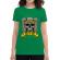 Tricou adler dama born to ride verde mediu