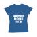 Tricou adler dama gamer mode on albastru azuriu