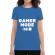 Tricou adler dama gamer mode on albastru azuriu