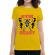 Tricou adler dama gym beast galben