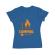 Tricou adler dama i love camping albastru azuriu