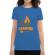 Tricou adler dama i love camping albastru azuriu