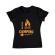 Tricou adler dama i love camping negru