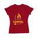 Tricou adler dama i love camping rosu