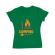 Tricou adler dama i love camping verde mediu