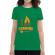 Tricou adler dama i love camping verde mediu