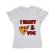 Tricou adler dama i want you alb