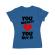 Tricou adler dama you break it , you buy it albastru azuriu