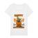 Tricou stanley stella dama halloween pug alb