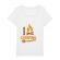 Tricou stanley stella dama i love camping alb