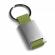 Breloc din metal si chingi, 28 x 60 x 6 mm, verde