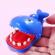 Jucarie rechin, model dentist, 9 cm, plastic, albastru