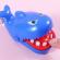 Jucarie rechin, model dentist, 9 cm, plastic, albastru