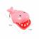 Jucarie rechin, model dentist, 9 cm, plastic, roz