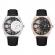 Ceas de dama, quartz, 2 bratari piele eco, afisare data, 2 modele