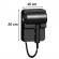 Uscator de par f1600 cu suport pentru perete, 1600w, 220v, negru