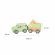 Camion din lemn pentru transport animale de ferma orange tree toys
