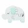 Puzzle elefant din lemn orange tree toys 4 piese