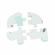 Puzzle elefant din lemn orange tree toys 4 piese