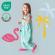 Sac de dormit cu picioruse si talpa antiderapanta flamingo 80 cm + manseta 1.0 tog