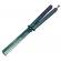 Briceag fluture de antrenament ideallstore®, tip pieptan, warrior pace, 23.5 cm, verde