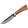 Cutit de vanatoare ideallstore®, adventure accuracy, otel damasc, 25 cm, maner lemn, maro, husa piele
