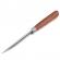 Cutit de vanatoare ideallstore®, adventure accuracy, otel damasc, 25 cm, maner lemn, maro, husa piele